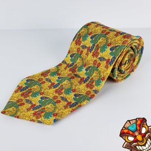 Made in France André Claude Canova for Georges Duboeuf Silk Tie Multicolor EUC